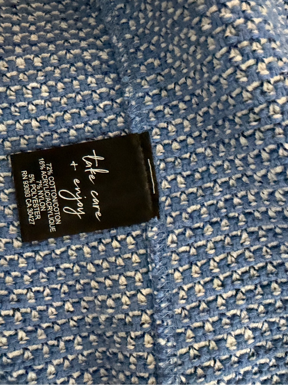 NWT NIC+ ZOE Women’s Blue Fringe Edge Jacket Blazer M - Picture 11 of 11